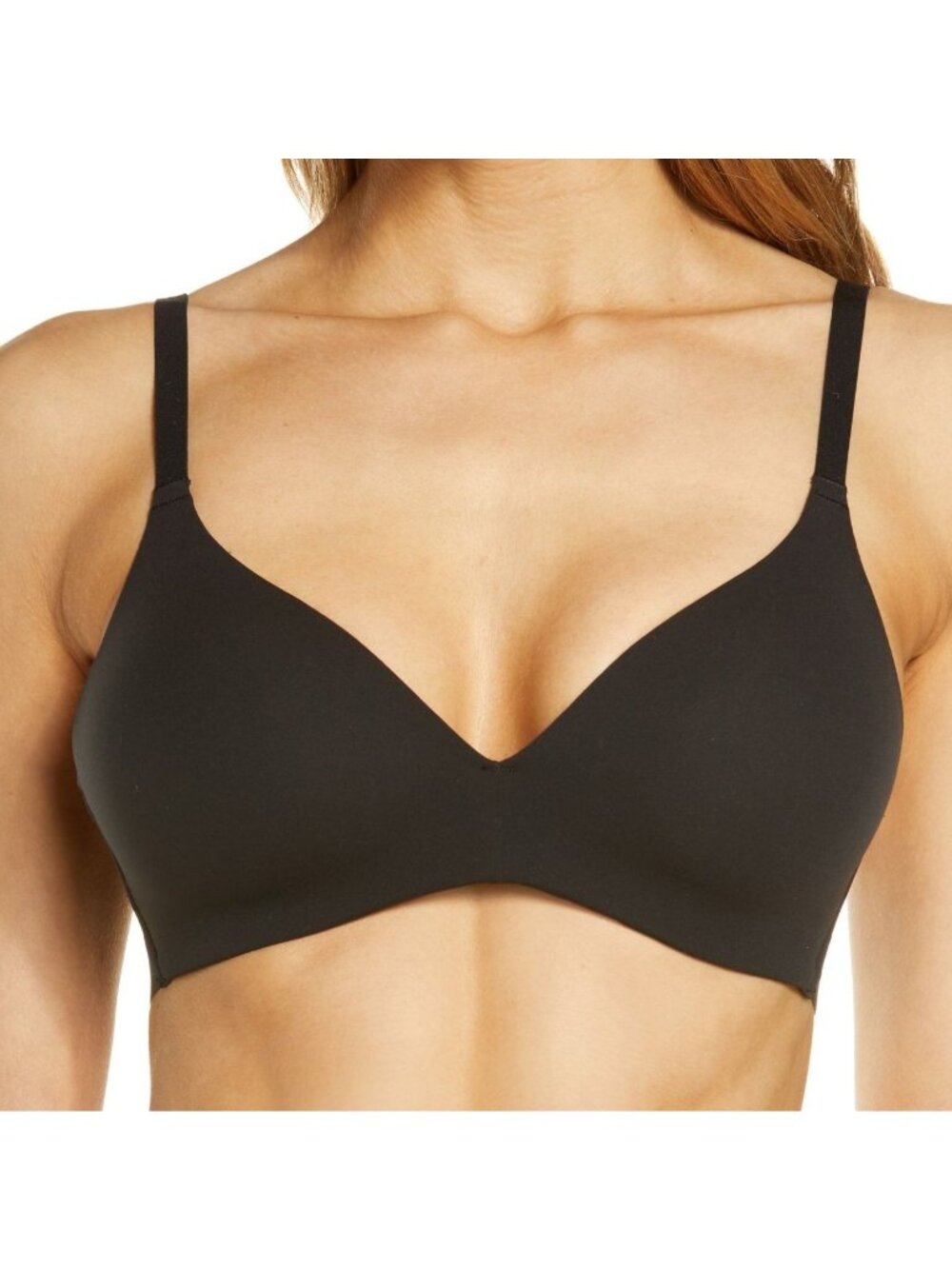 🆕WACOAL Comfort First Wireless T-Shirt Bra 34C Black #856339